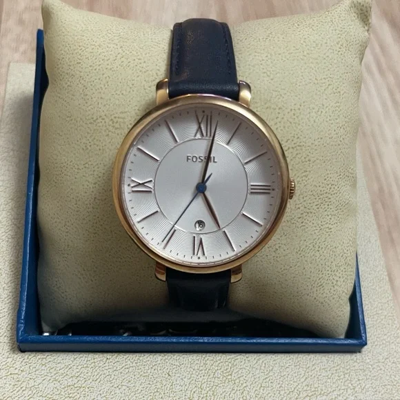 Fossil | Accessories | Fossil Es44 Womens Blue Leather  display picture 1